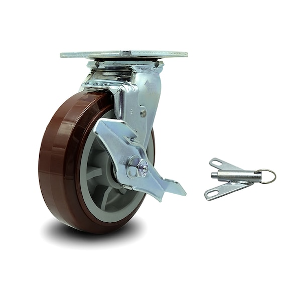 Greenlee Swivel Caster with Brake & Bolt-On Swivel Lock - MA6065 GMX Cart - SCC